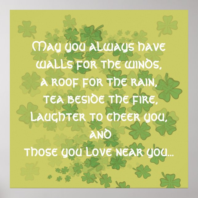 May you always have walls for the ... - Customized Poster (Front)