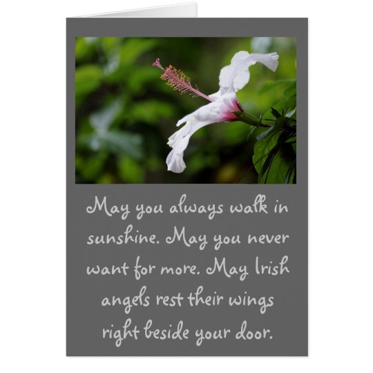 May you always walk in sunshine... card