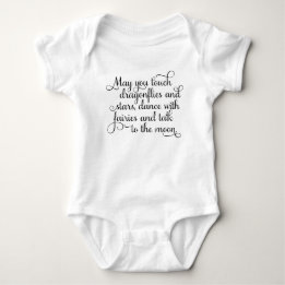 May you dance with fairies Irish Blessing Baby Bodysuit