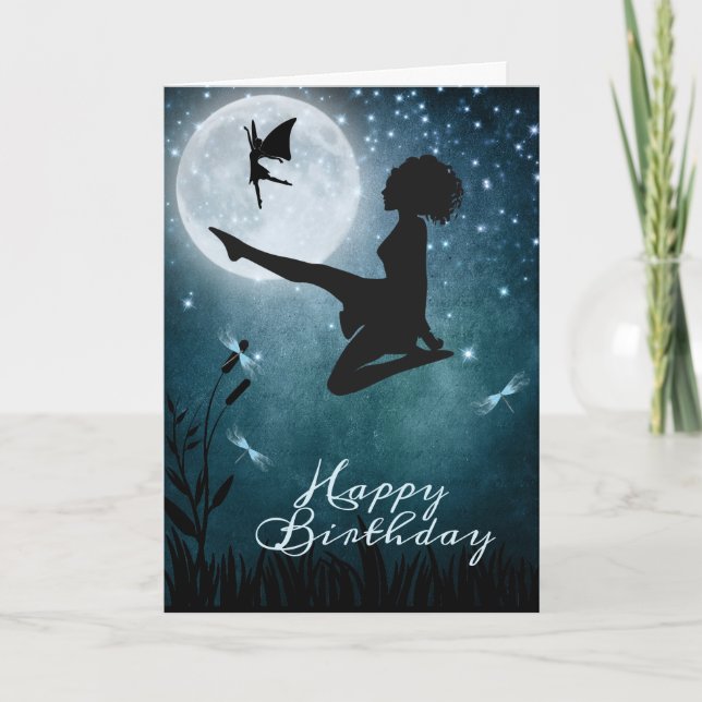 May You Dance with Fairies Irish Dance Birthday Card (Front)