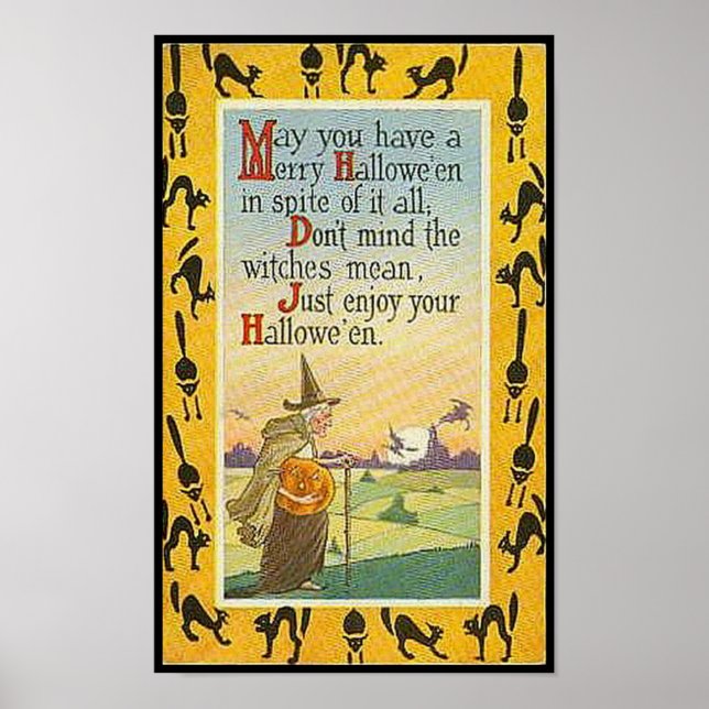 May You Have A Merry Halloween Poster (Front)