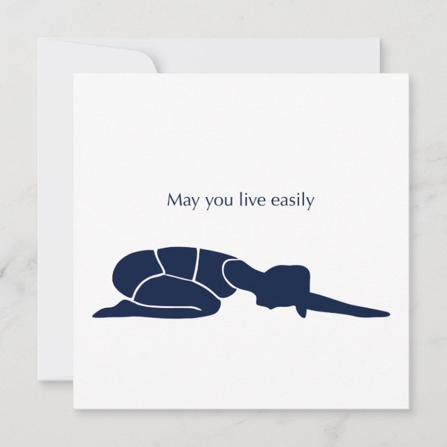 May You Live Easily Art Card (Front)