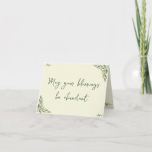 May Your Blessings Be Abundant Botanical 