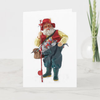 MAY YOUR CATCH BE LARGE/CHRISTMAS HAPPY FISHERMAN HOLIDAY CARD