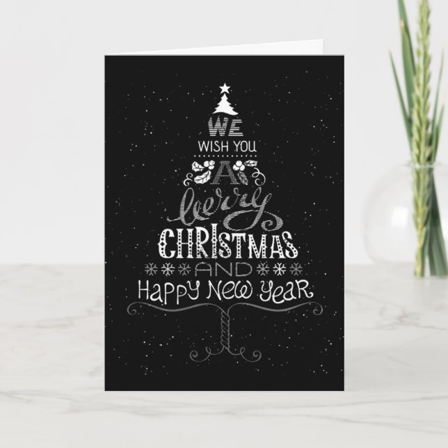 MAY YOUR CHRISTMAS BE CHEERY AND BRIGHT HOLIDAY CARD (Front)