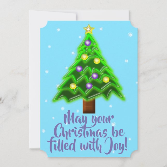 May your Christmas be filled with Joy! Holiday Card (Front)