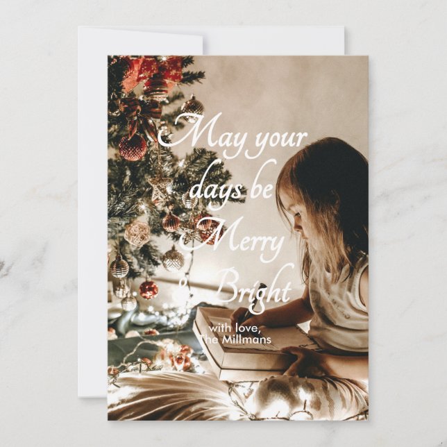 May Your Days Christmas Card (Front)