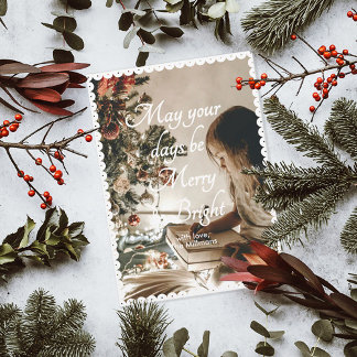 May Your Days Lace Christmas Card