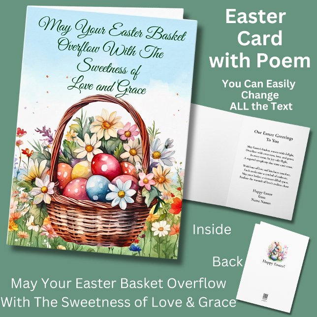 May Your Easter Basket Overflow With Sweetness Card (Creator Uploaded)