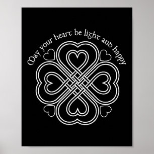 May Your Heart Be Light And Happy Teacher Poster