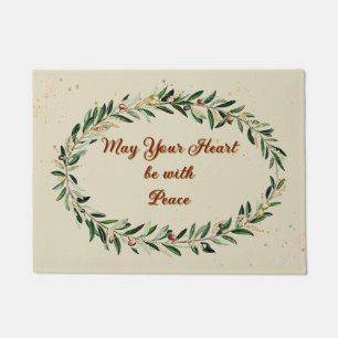 May Your Heart be with Peace Doormat