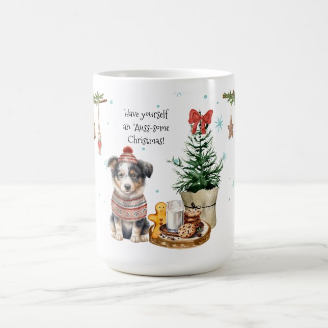 May Your Holidays be "Auss-some"! Christmas  Coffee Mug (Center)