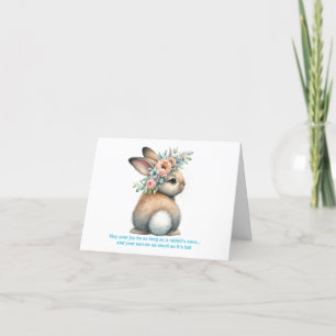May Your Joy Be As Long As A Rabbit's Ears Holiday Card