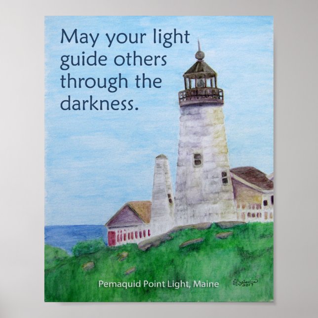 May Your Light Guide Others Through The Darkness Poster (Front)
