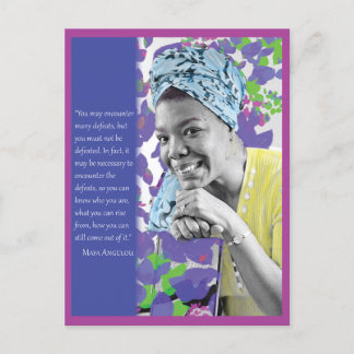 Maya Angelou postcard