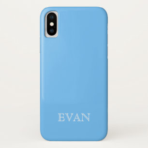 MAYA BLUE Solid Arrière - plan Coque iPhone X