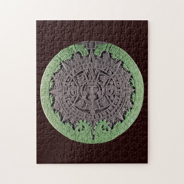 Maya Calendar - Mayan Style Jigsaw Puzzle (Vertical)