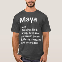 MAYA Definition Personalized Name Funny Birthday