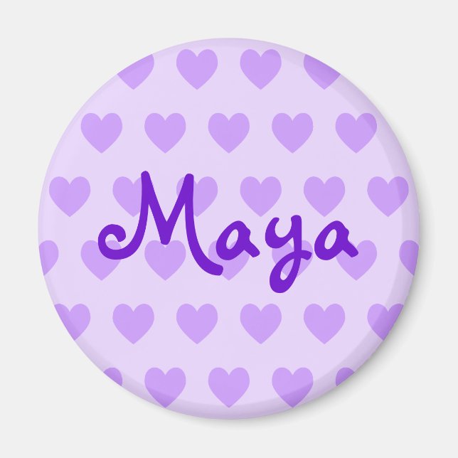 Maya in Purple Magnet (Front)