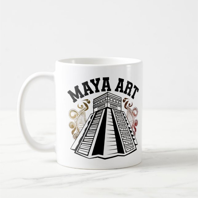 Maya Patterns: Timeless Art Coffee Mug (Left)
