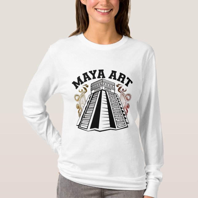 Maya Patterns: Timeless Art T-Shirt (Front)