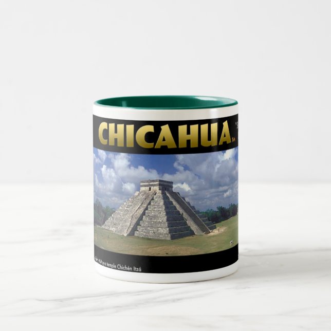 Maya Serpent God "KUKULKAN" Two-Tone Coffee Mug (Center)