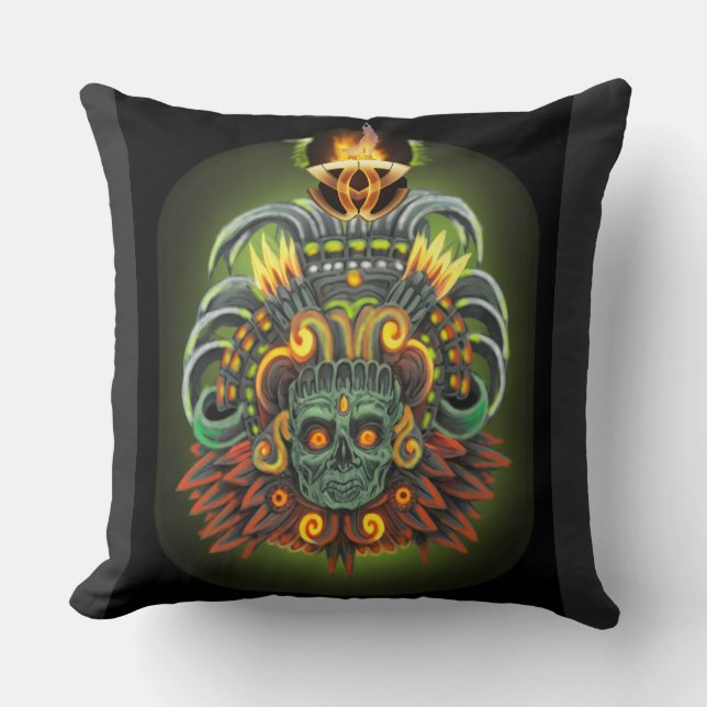 mayan44pillow throw pillow (Front)