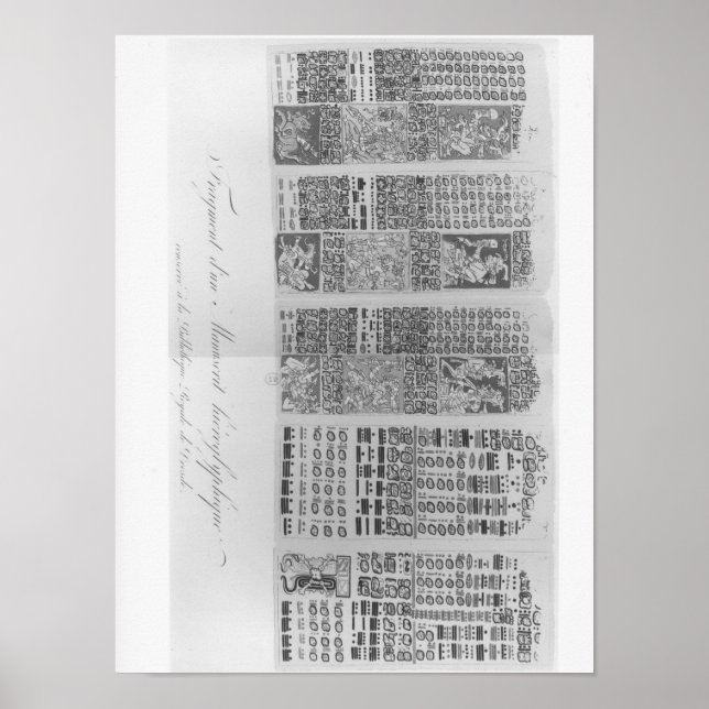 Mayan astronomical tables with the eclipses poster (Front)