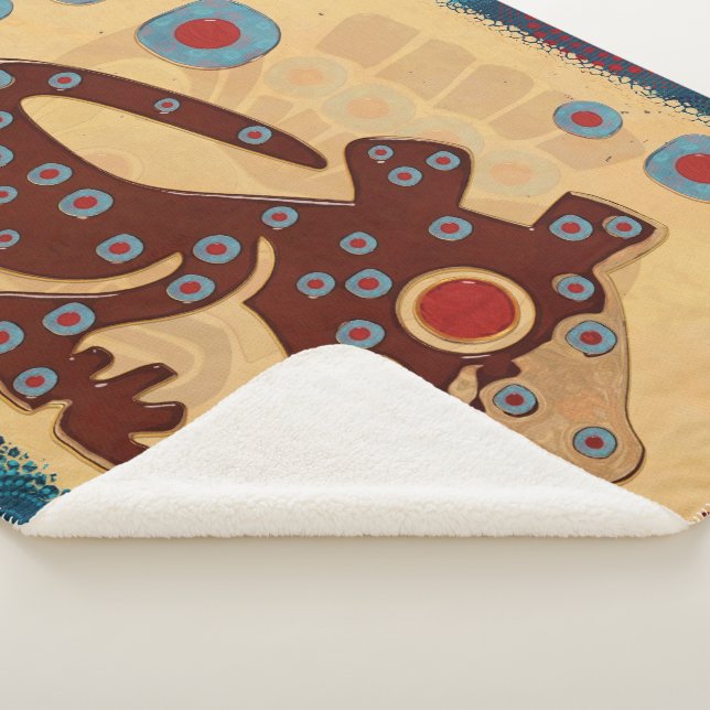 Mayan Baby Jaguar Sherpa Blanket (3/4)