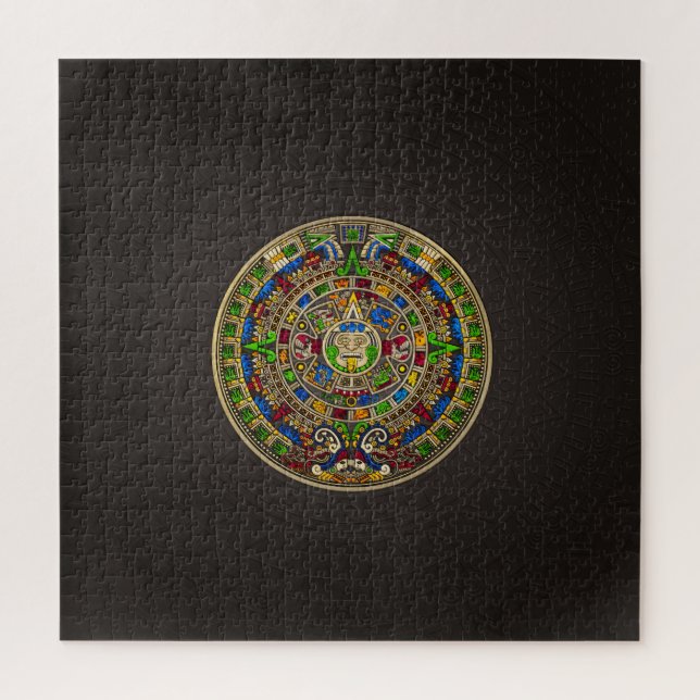 Mayan Calendar - color Jigsaw Puzzle (Vertical)