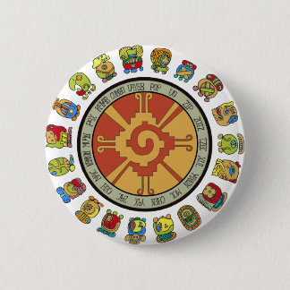 Mayan Calendar Design 2 Inch Round Button