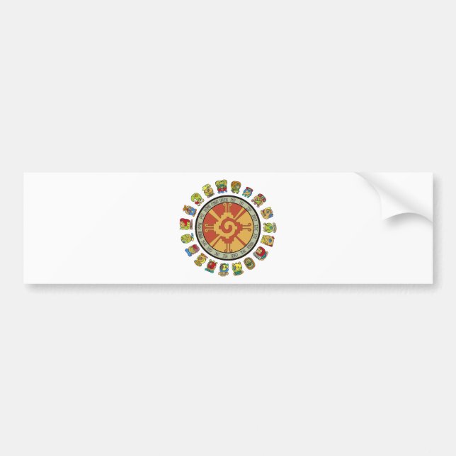 Mayan Calendar Design Bumper Sticker (Front)