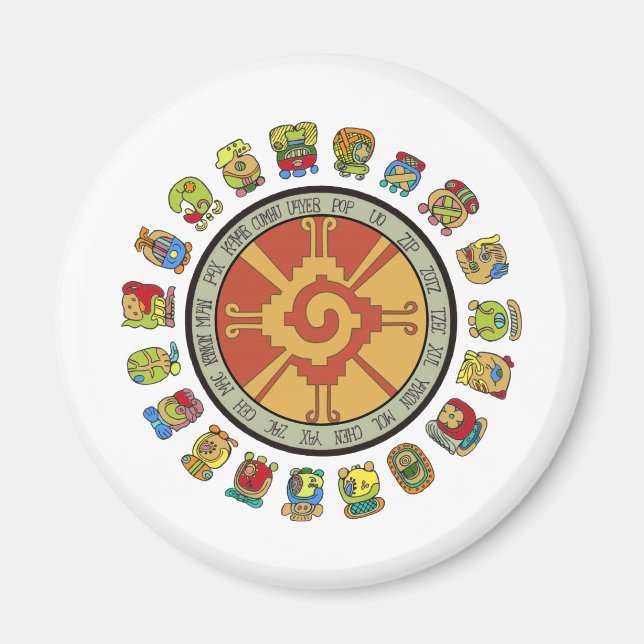 Mayan Calendar Design Magnet (Front)