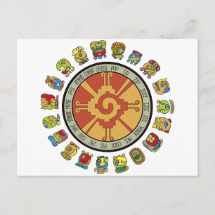 Mayan Calendar Design Postcard
