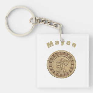 Mayan calendar keychain