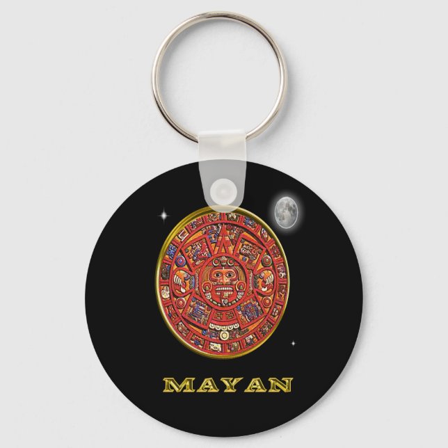 Mayan  calendar keychain (Front)
