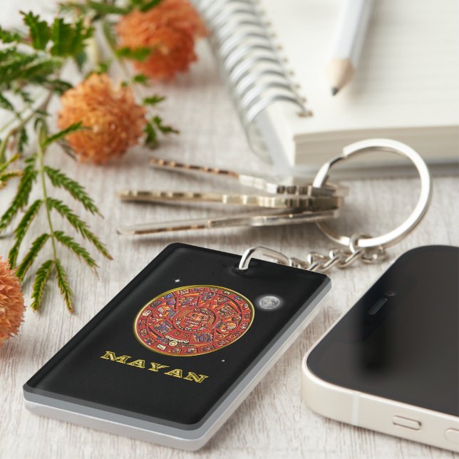 Mayan  calendar keychain (Front Right)