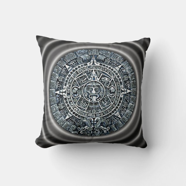 Mayan Calendar / Maya Kalender Throw Pillow (Front)