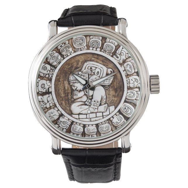 Mayan Calendar Mens Watch (Front)