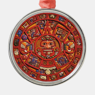Mayan Calendar Metal Ornament