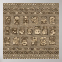 Mayan Calendar Month glyphs