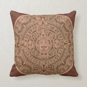 Mayan Calender Throw Pillow