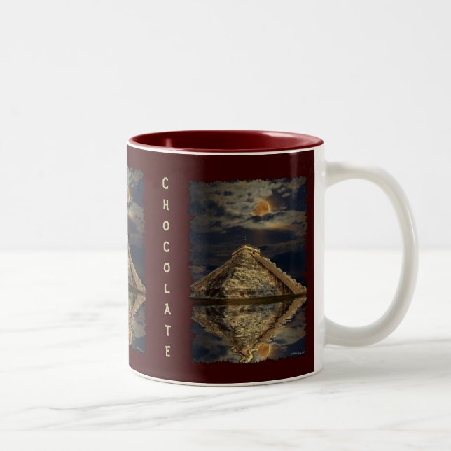 Mayan Chichen Itza Temple Hot Chocolate Mug (Right)