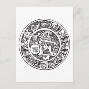 Mayan circle, Mexican hieroglyph(Maya) Postcard