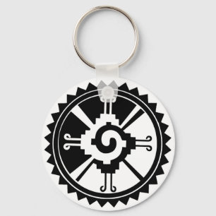 Mayan Deity Symbol Hunab Ku Keychain