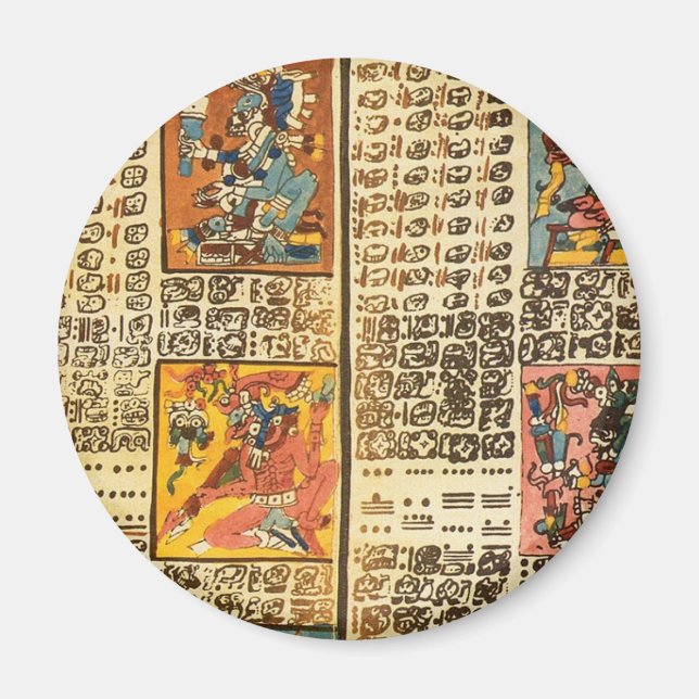Mayan Dresden Codex Excerpts Magnet (Front)