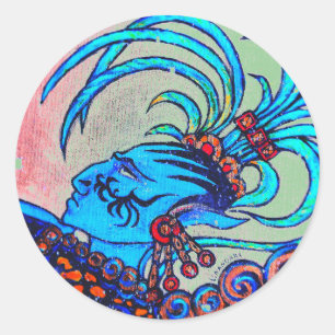 Mayan Elf: Defiance Classic Round Sticker