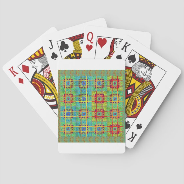 Mayan ethnic tribal pattern.jpg playing cards (Back)