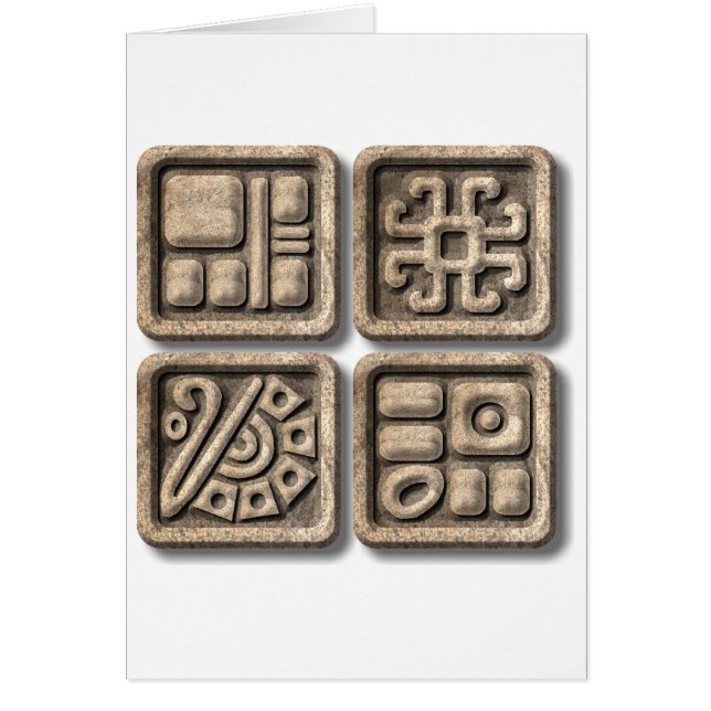 Mayan Glyphs-stone (Front)