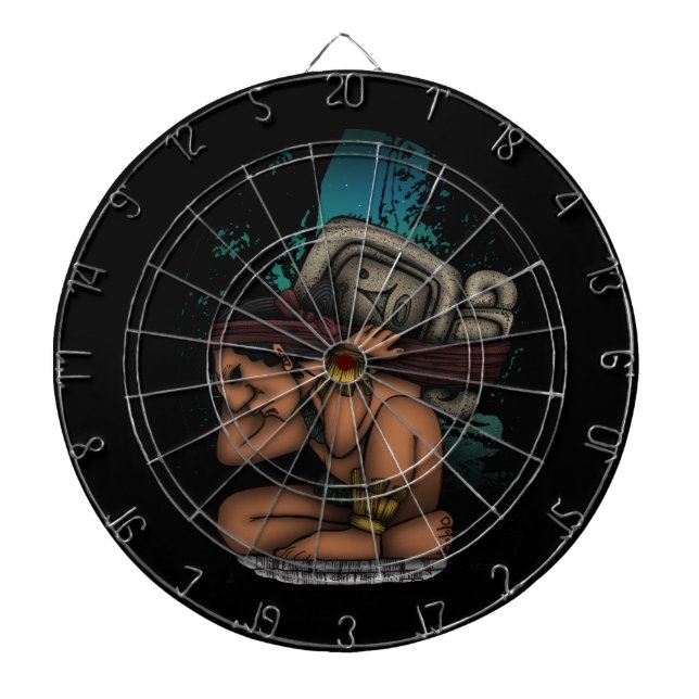 Mayan God  Dartboard (Front)